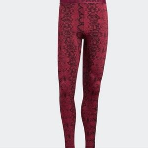 ADIDAS x IVY PARK/Ivy Heart Snakeskin Allover Print Baseline Tights